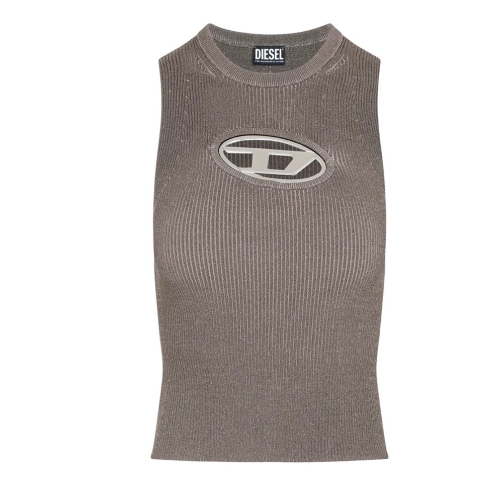 Diesel M-Onerva Ribbed-Knit Top